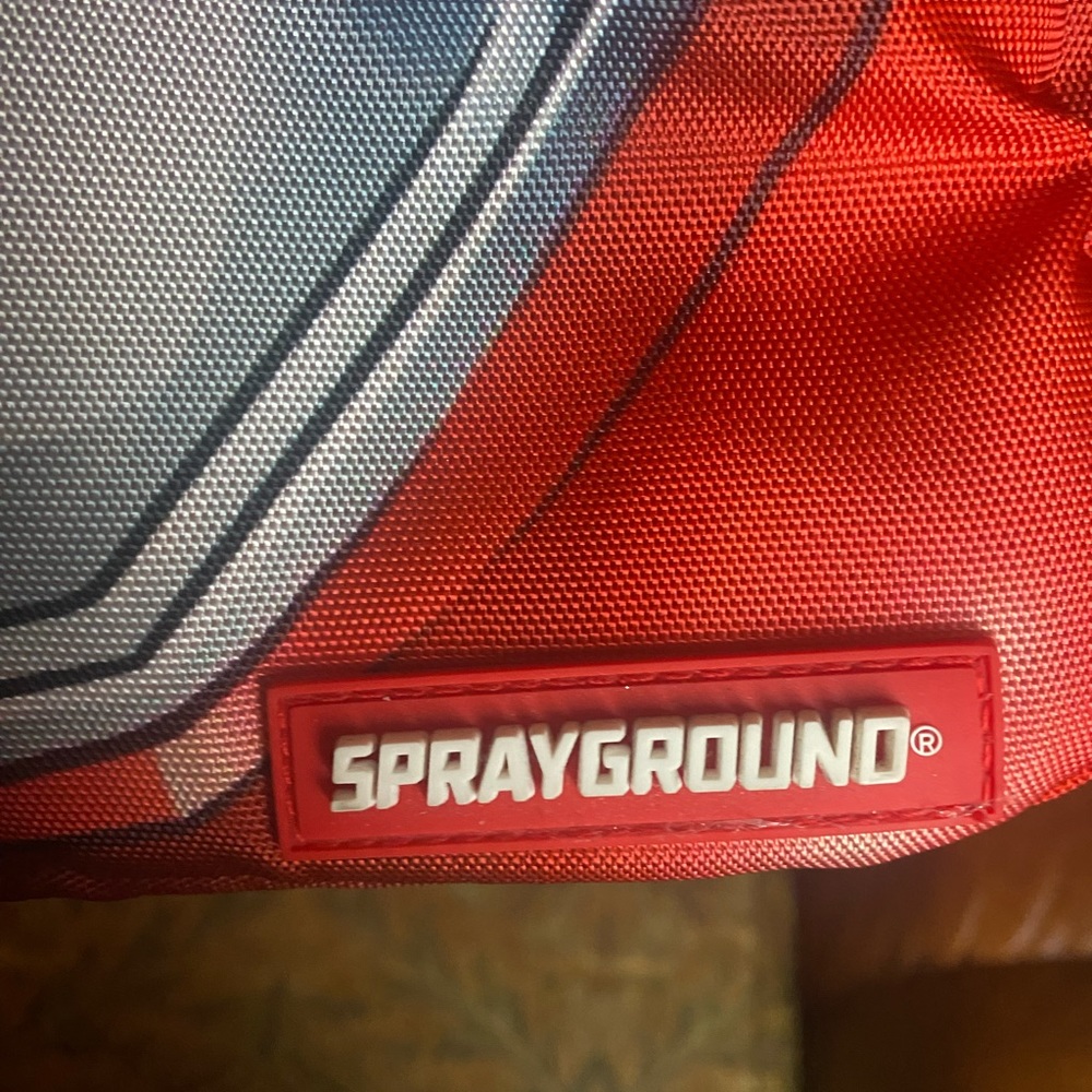 Sprayground Red Ranger Helmet Backpack - Picture 5 of 7